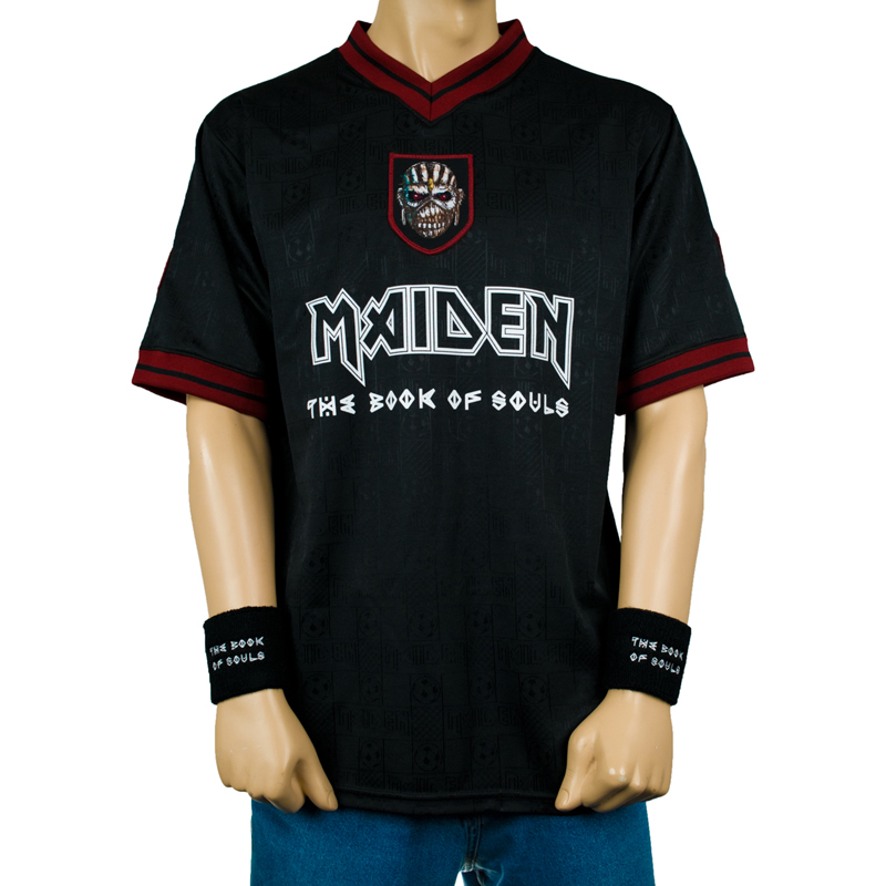 camiseta futbol iron maiden